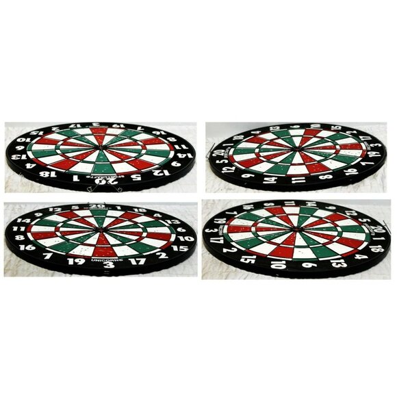 Sportcraft Unicorn Dart Board 2 Sided 17" Diameter Metal Center Ring 1/2" Thick - Picture 12 of 12